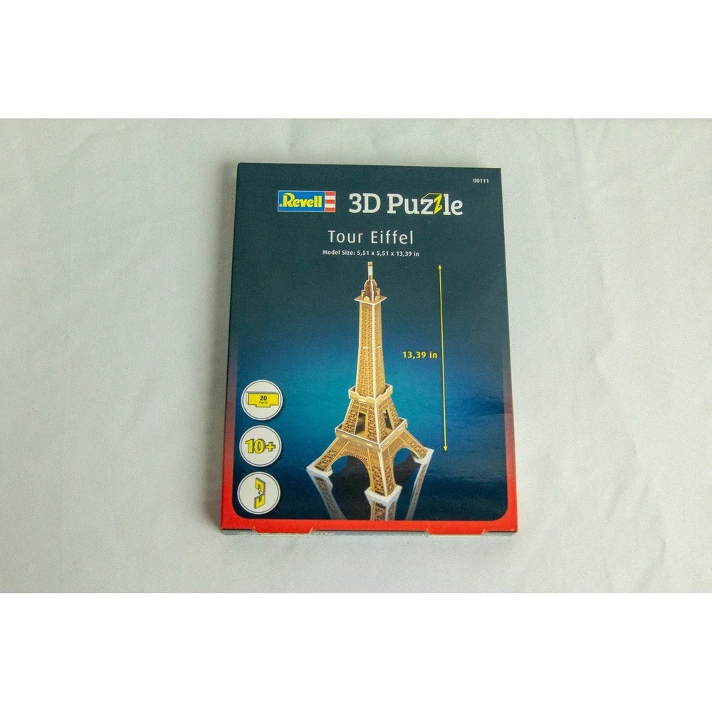 Revell 3D Puzzle Tour Eiffel Model Kit 00111 Eiffel Tower 20 Pieces 13.39in Tall